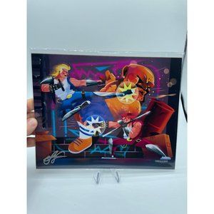 Double Dragon Art Print 8x10 Bam Box Limited Edition 683/2200 w/COA